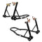 VEVOR Motorcycle Stand Lift, 850lbs Front Rear Combo Stand Lift Stand, Front and Rear Wheel Fork Stand, U+L Fork Swingarm Spool, Compatible with Most Yamaha Honda Kawasaki Suzuki Motorcycles, Black