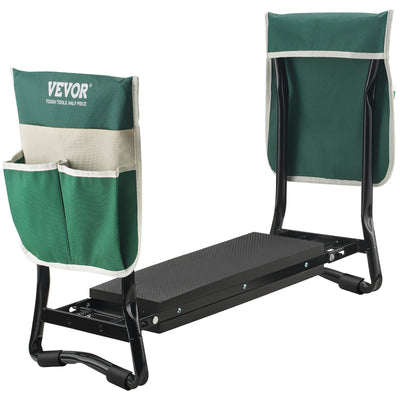 VEVOR Garden Kneeler and Seat, 330 lbs Load Capacity, 8" EVA Wide Pad, Foldable Garden Stool, Kneeling Bench for Gardening with Tool Bag, Gifts for Women, Grandparents, Seniors, Mom and Dad 