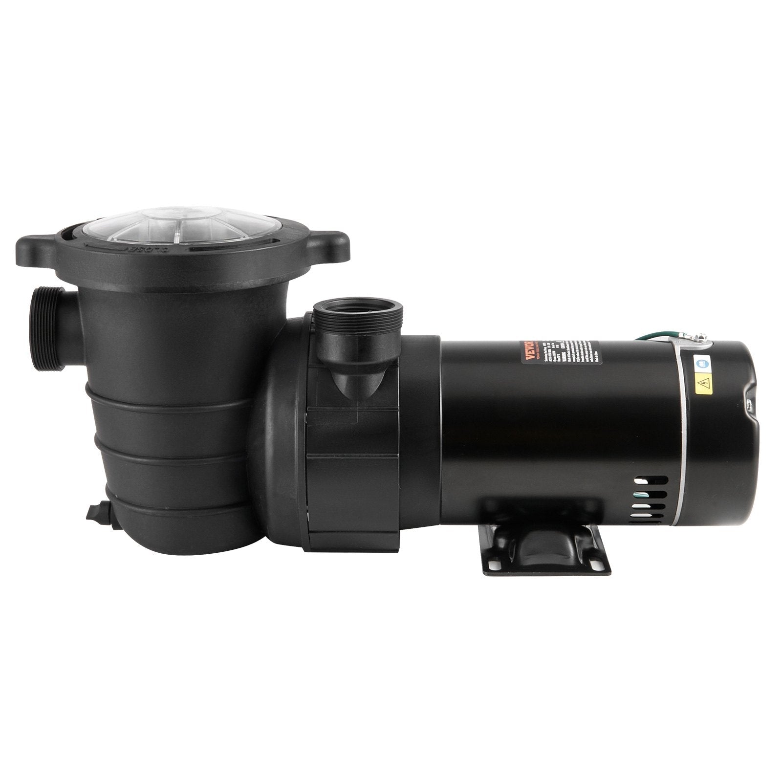 VEVOR Above Ground Pool Pump, 1HP, 80 GPM Max. Flow Single Speed Swimming Pool Pump, 120V 3450 RPM 36 ft Max. Head Lift Pool Pump with Filter Basket, for Above Ground Pools Hot Tubs Spas 