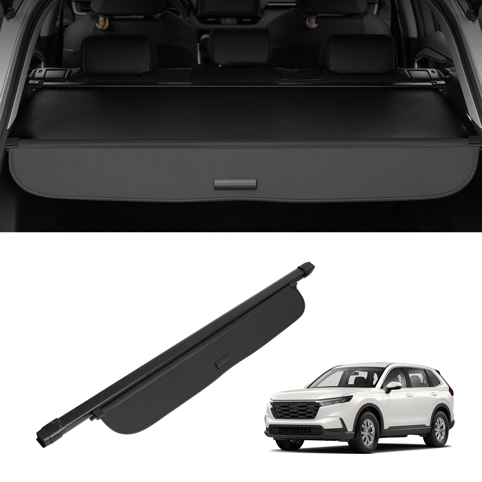 VEVOR Retractable Cargo Cover for Honda CRV 2023-2024 Upgraded Rear Trunk Cover 