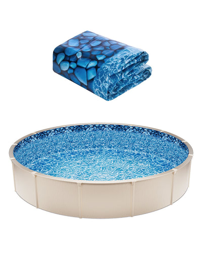 VEVOR Round Pool Liner 30ft Overlap Style Pool Liner 54in Wall Height 