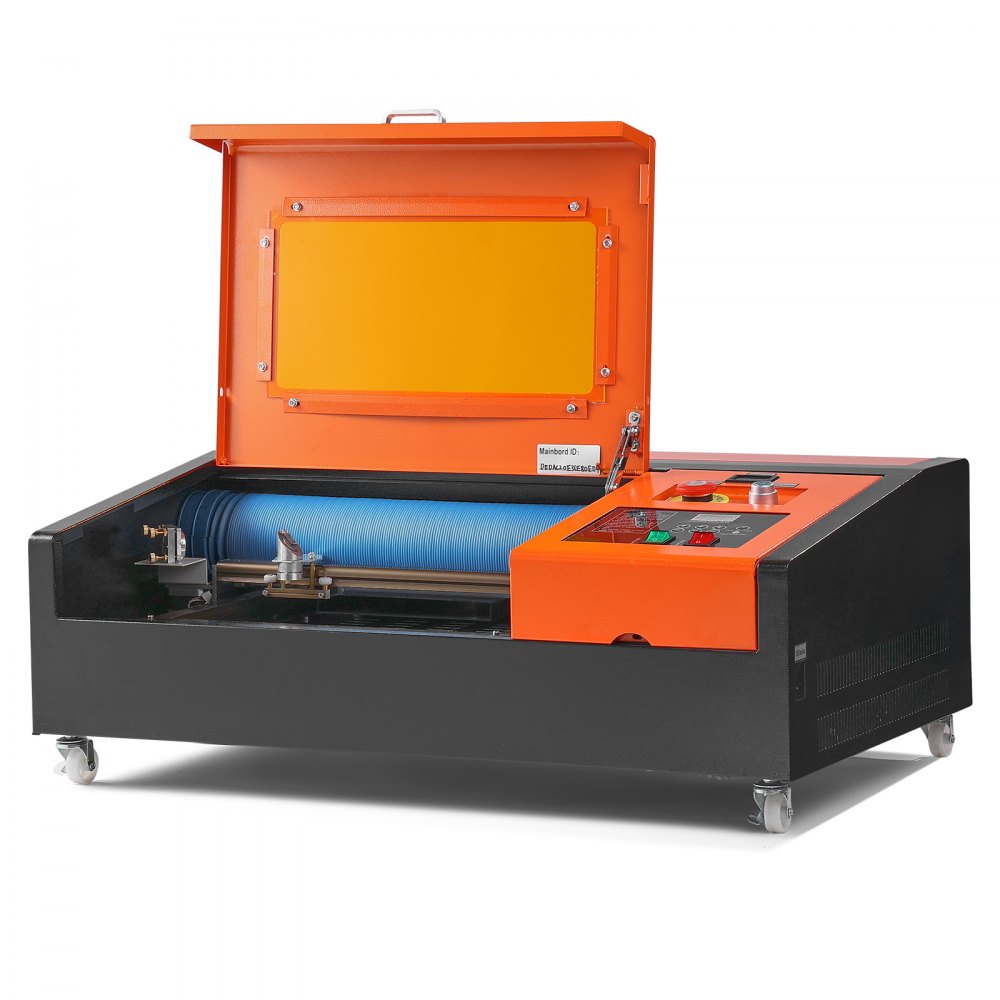 VEVOR 40W Desktop CO2 Laser Engraver, 12 x 8 in, 11.8 IPS Laser Cutter Machine with Water-Cooled Laser Tube, Compatible with CorelDRAW, Windows XP 7 8 10, EMF, JPG, PLT, WMF, for Wood Acrylic Fabric 