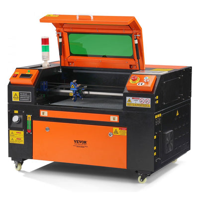 VEVOR 50W CO2 Laser Engraver, 12 x 20 in, 19.7 IPS Laser Cutter Machine with 2-Way Pass Air Assist, Compatible with LightBurn, CorelDRAW, AutoCAD, Windows, Mac OS, Linux, for Wood Acrylic Fabric More 