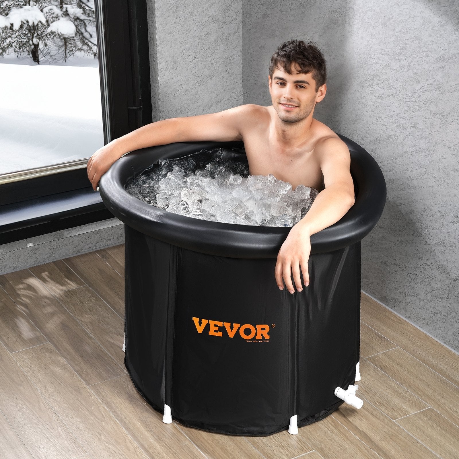 VEVOR Ice Bath Tub for Athlete Cold Water Therapy Plunge Tub Inflatable Bathtub 