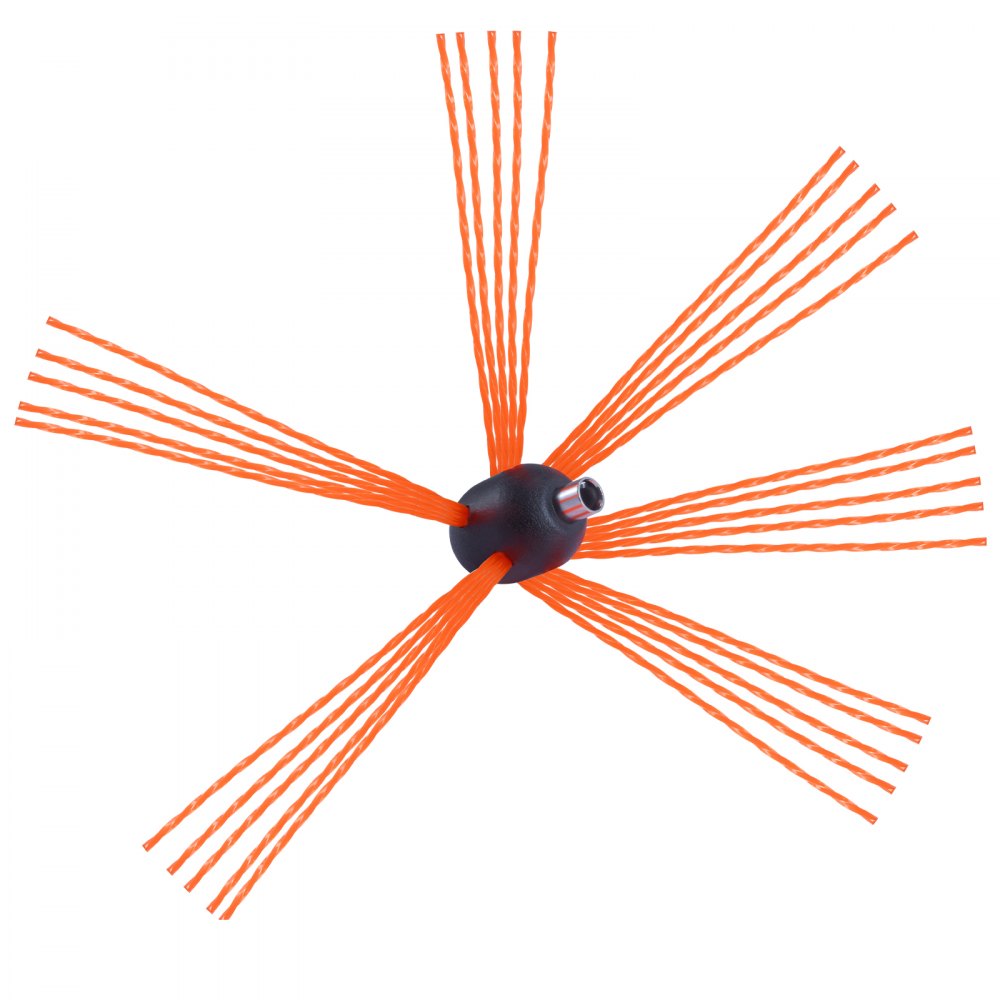 VEVOR 23 Feet Chimney Sweep Kit, w/ 7 Reinforced Nylon Flexible Rods, Ergonomic Chimney Cleaning Brush, 360-Degree Brush Chimney Cleaner, Rich Accessories for Fireplace Flue Home Use Fits most Pipes 