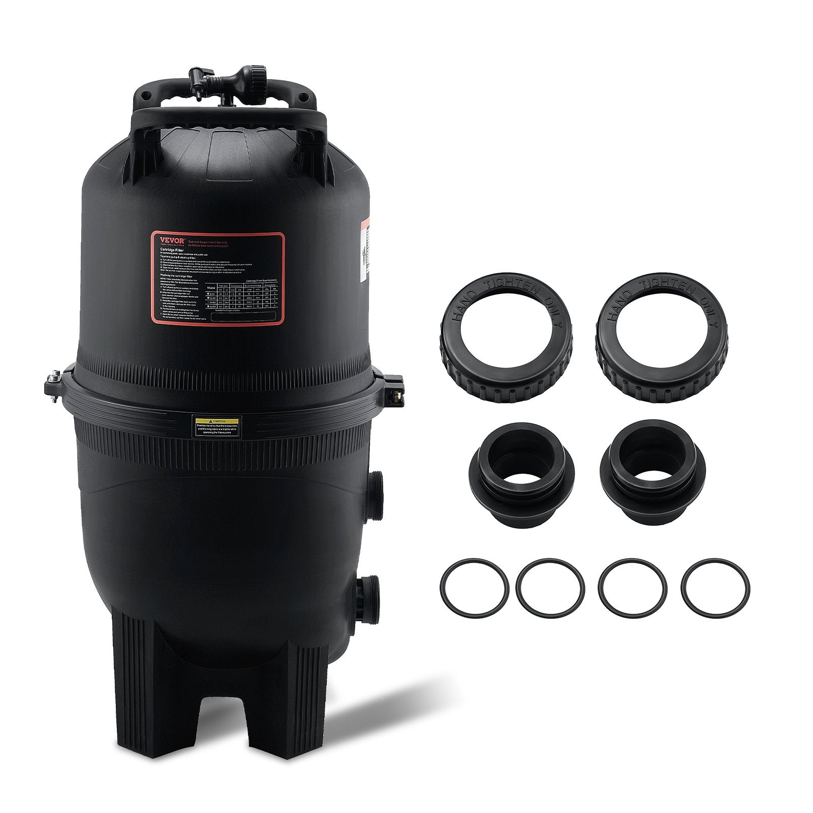 VEVOR Pool Cartridge Filter In/Above Ground Swimming Pool Filtration 525Sq.Ft 