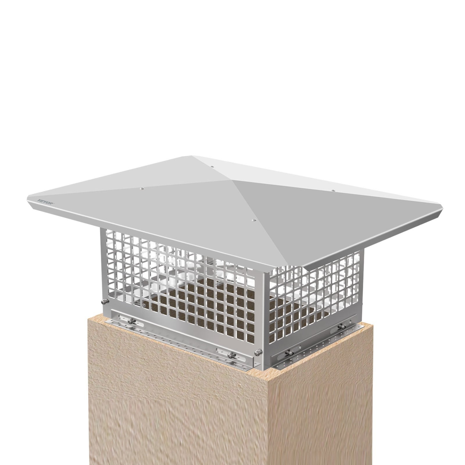 Vevor Chimney Cap Flue Caps 13"x17"fireplace Chimney Cover 304 Stainless Steel 