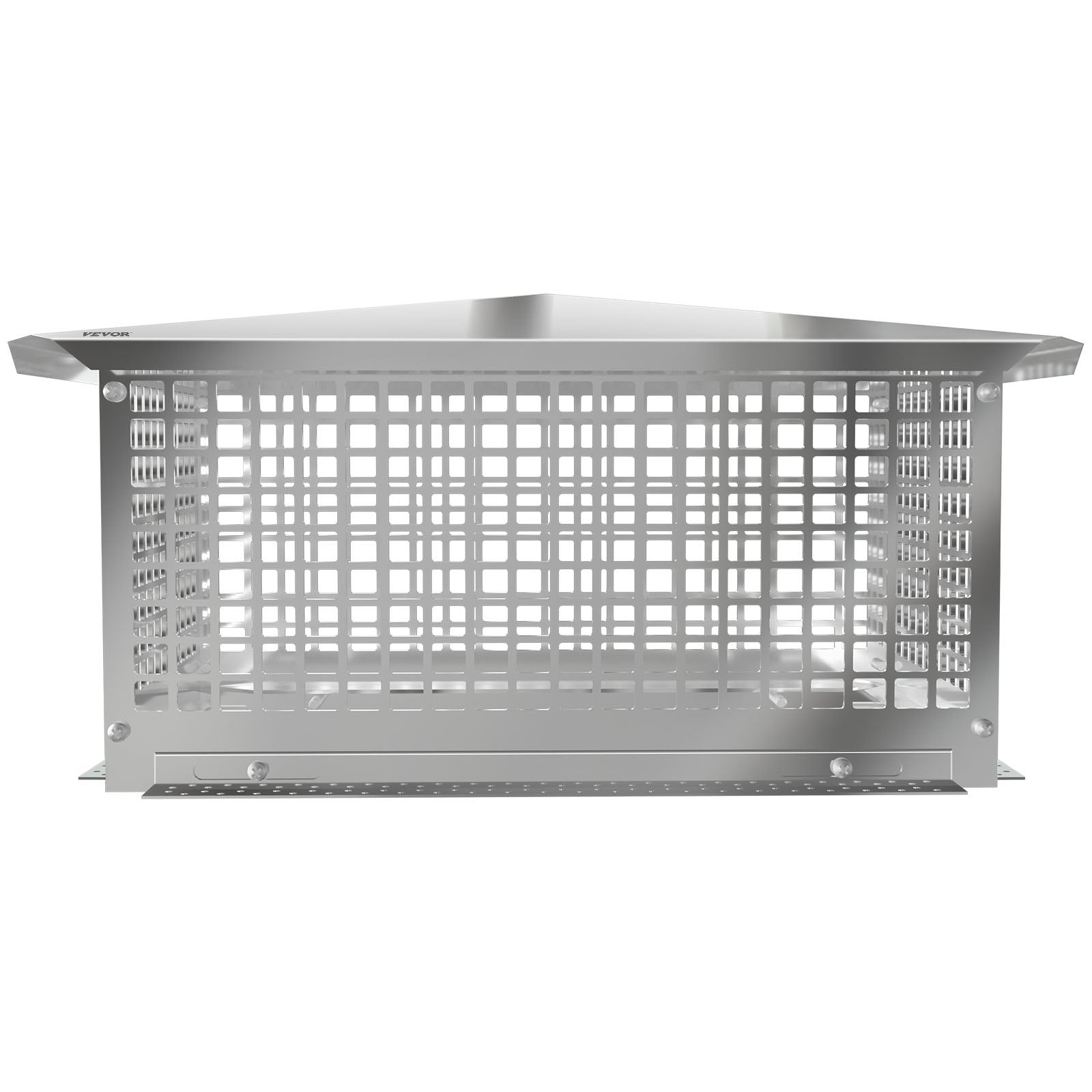 VEVOR Chimney Cap, 13" x 24" Flue Caps, 304 Stainless Steel Fireplace Chimney Cover, Adjustable Metal Spark Arrestor with Bolts Screws, Mesh Chimney Flue Cover for Outside Existing Clay Flue Tile 