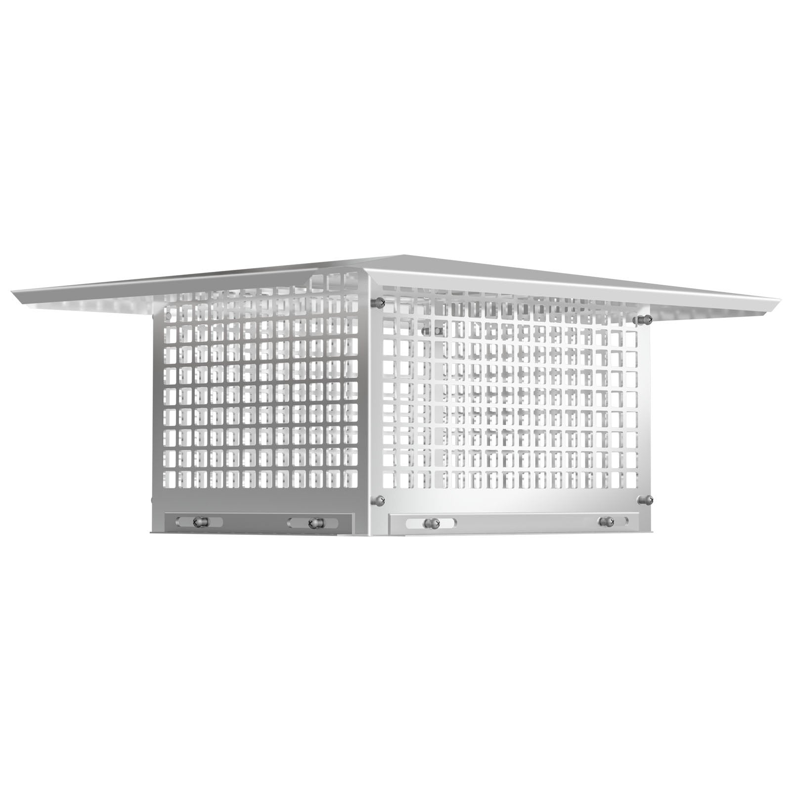 VEVOR Chimney Cap, 17" x 29" Flue Caps, 304 Stainless Steel Fireplace Chimney Cover, Adjustable Metal Spark Arrestor with Bolts Screws, Mesh Chimney Flue Cover for Outside Existing Clay Flue Tile 
