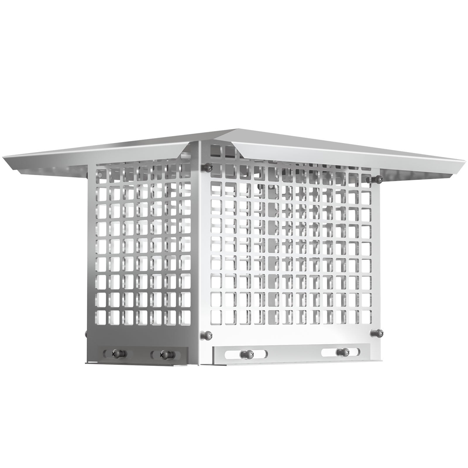 VEVOR Chimney Cap, 8" x 13" Flue Caps, 304 Stainless Steel Fireplace Chimney Cover, Adjustable Metal Spark Arrestor With Bolts Screws , Mesh Chimney Flue Cover for Outside Existing Clay Flue Tile 