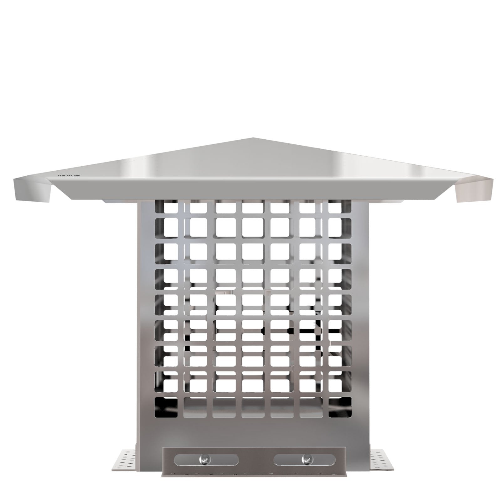 VEVOR Chimney Cap, 8" x 8" Flue Caps, 304 Stainless Steel Fireplace Chimney Cover, Adjustable Metal Spark Arrestor With Bolts Screws , Mesh Chimney Flue Cover for Outside Existing Clay Flue Tile 