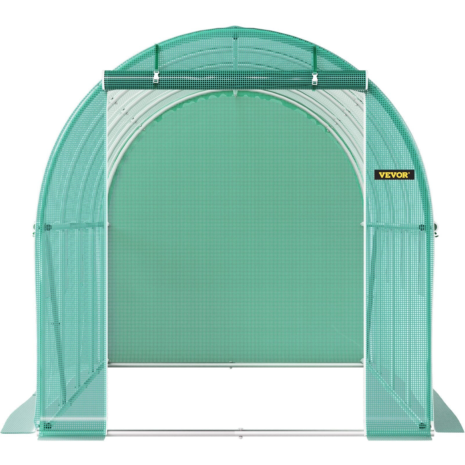 VEVOR Walk-in Tunnel Greenhouse Galvanized Frame & Waterproof Cover 15x7x7 ft 