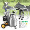 VEVOR Electric Cow Milking Machine, 6.6 Gal / 25 L 304 Stainless Steel Bucket, Automatic Pulsation Vacuum Milker, Portable Milker with Food-grade Silicone Cups and Tubes, Adjustable Pressure