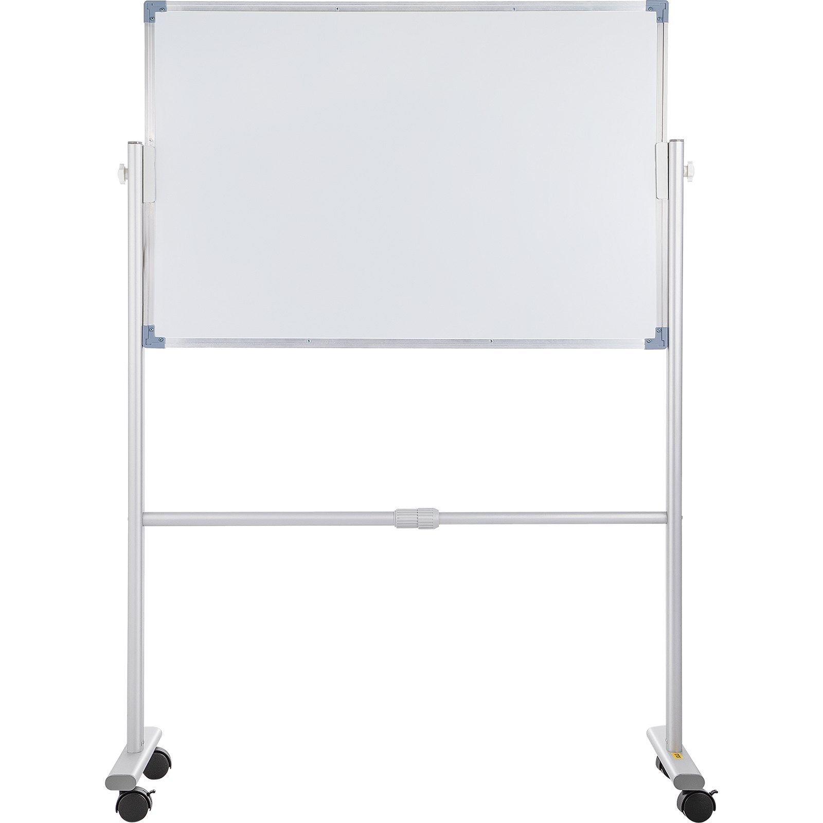 VEVOR Mobile Magnetic Whiteboard, 36 x 24 Inch, Double Sided, 360 Degree Reversible Rolling Dry Erase Board, Height Adjustable with Aluminum Frame and Lockable Swivel Wheels, for Office School Home 