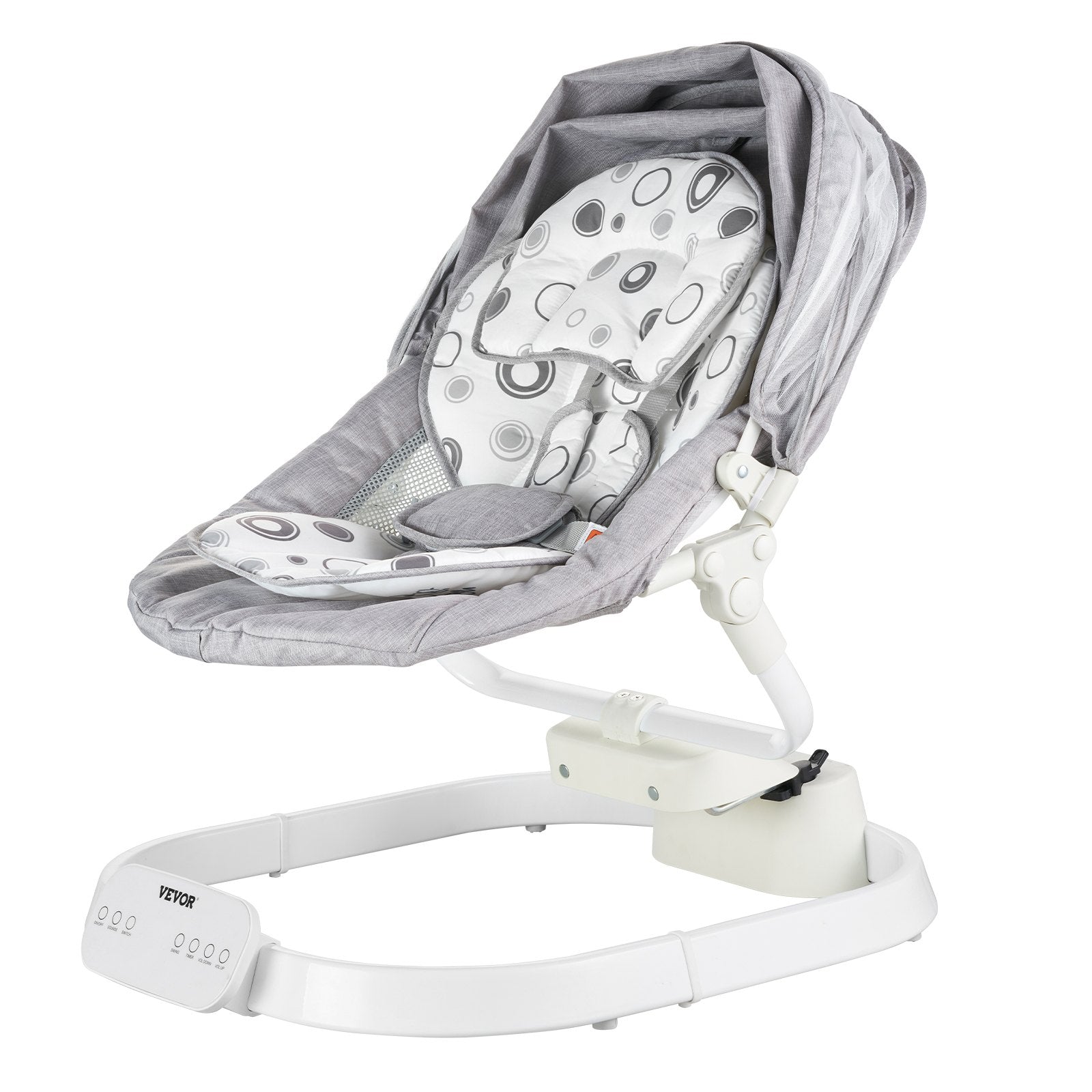 VEVOR Baby Swing for Infants 3 Speeds 3 Seat Positions Remote Control Bluetooth 