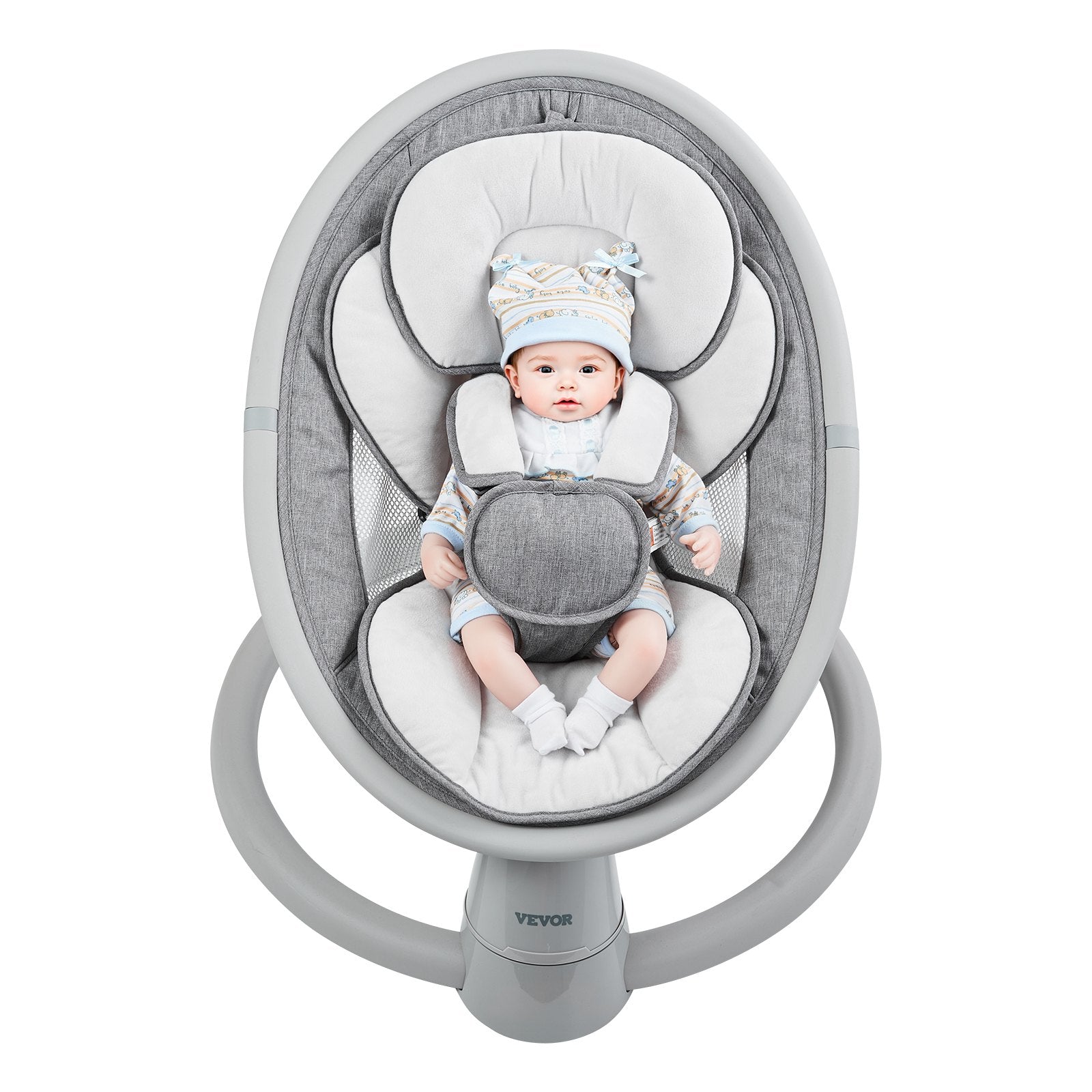 VEVOR Baby Swing for Infants 5 Speeds Remote Control Bluetooth Lullabies Cushion 