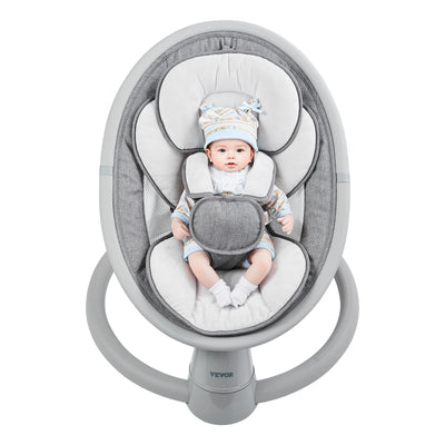 VEVOR Baby Swing for Infants 5 Speeds Remote Control Bluetooth Lullabies Cushion 