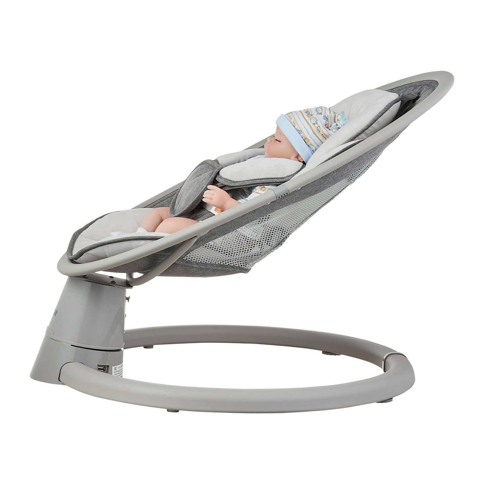 VEVOR Baby Swing for Infants 5 Speeds Remote Control Bluetooth Lullabies Cushion 