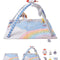 VEVOR Baby Play Gym Mat Tummy Time Activity Mat with 6 Sensory Toy 35.0