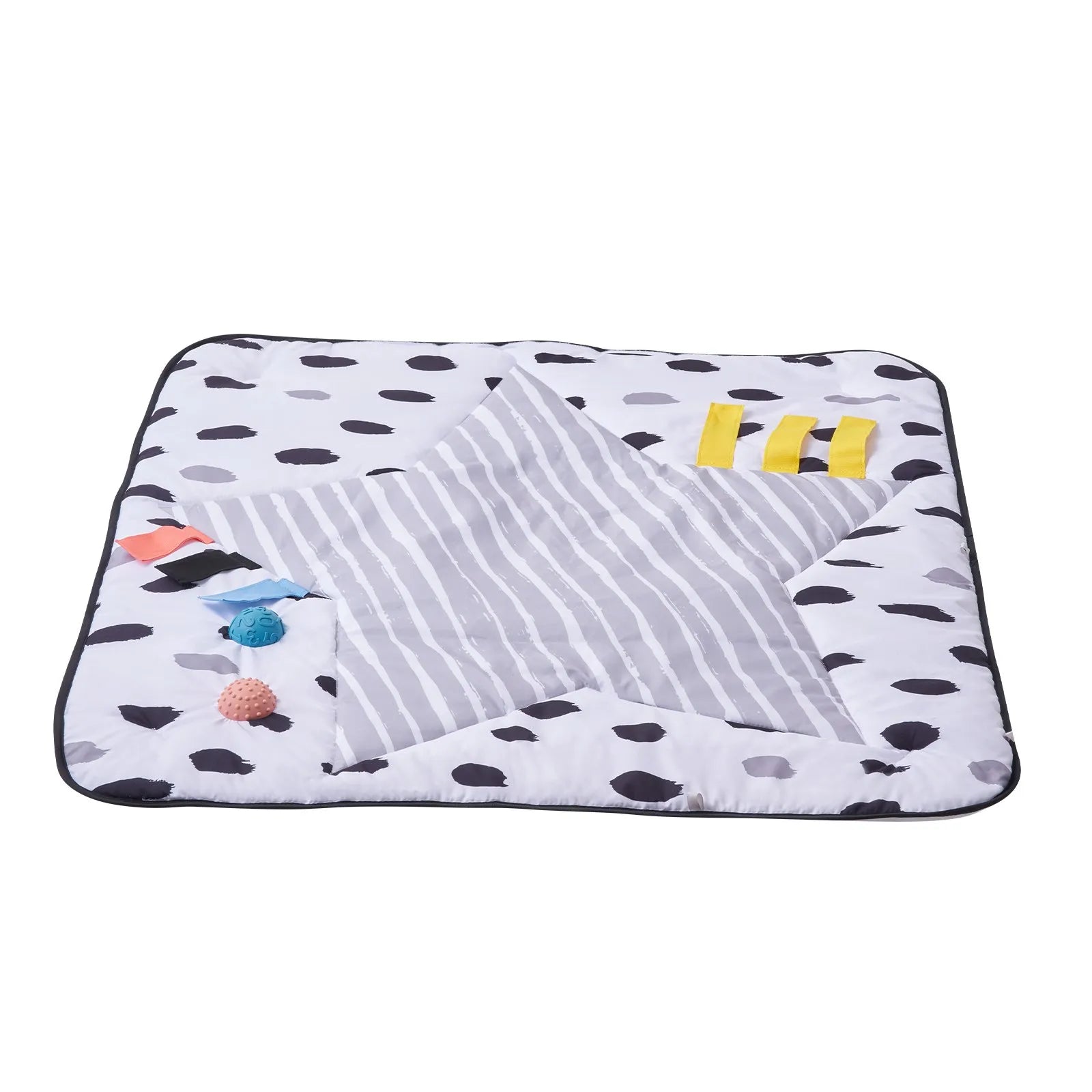 VEVOR Baby Play Gym Mat Tummy Time Activity Mat with 6 Sensory Toy 34.4" x 34.4"