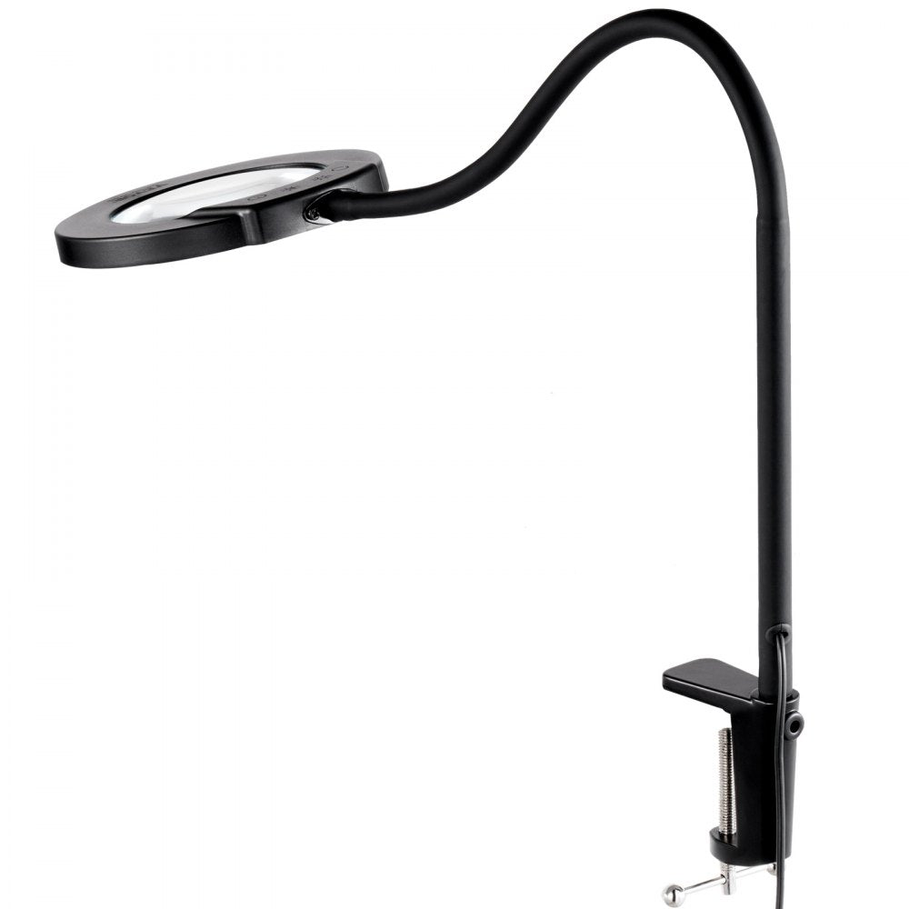 VEVOR 5X Floor Magnifying Glass with Light and Stand Flexible Gooseneck LED 
