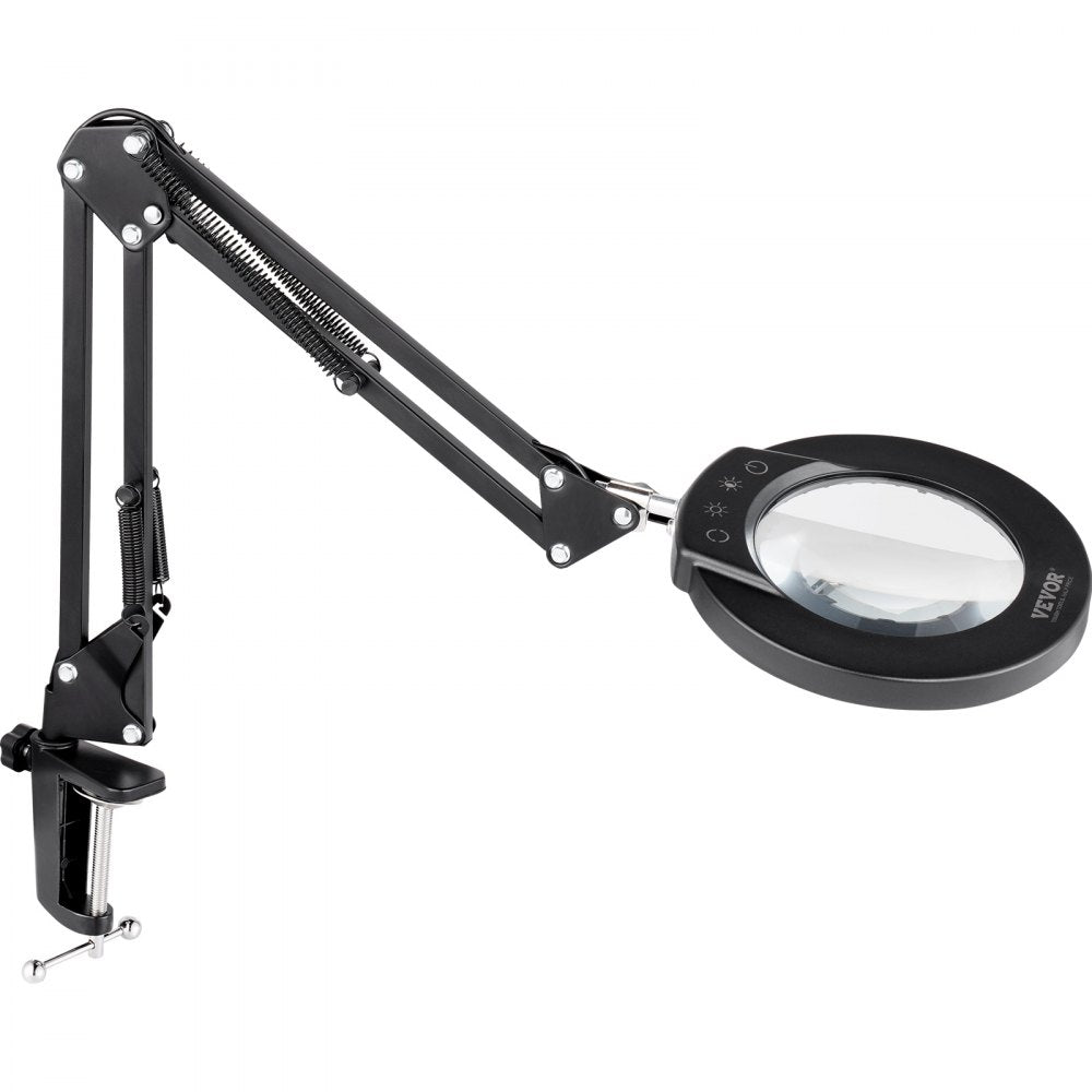 VEVOR 5X Floor Magnifying Glass with Light and Stand LED 5 Color Modes 3-in-1 