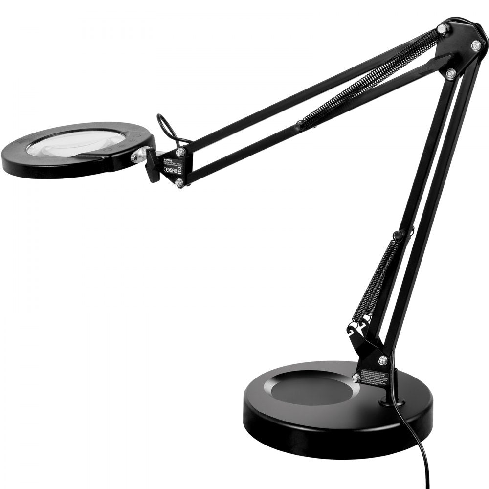 VEVOR Magnifying Glass with Light & Base 5X Magnifying Lamp 4.3 