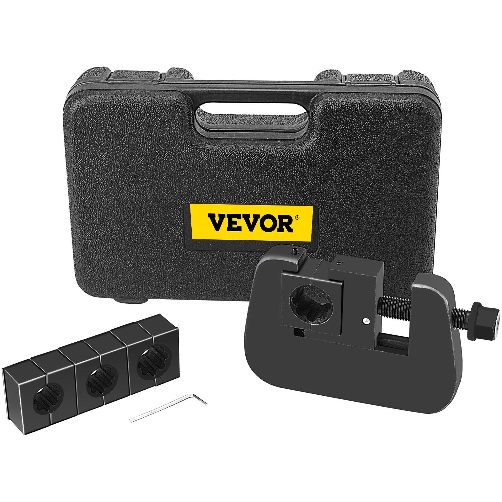 VEVOR 7843B Manual A/C Hose Crimper Kit,Handheld Air Hose Crimper Tool Kit with 4 Dies Whole Set #6#8#10#12,A/C Hose Crimper Repair Tool Kit Die Set,for Crimping Automotive Air Conditioning Pipes 