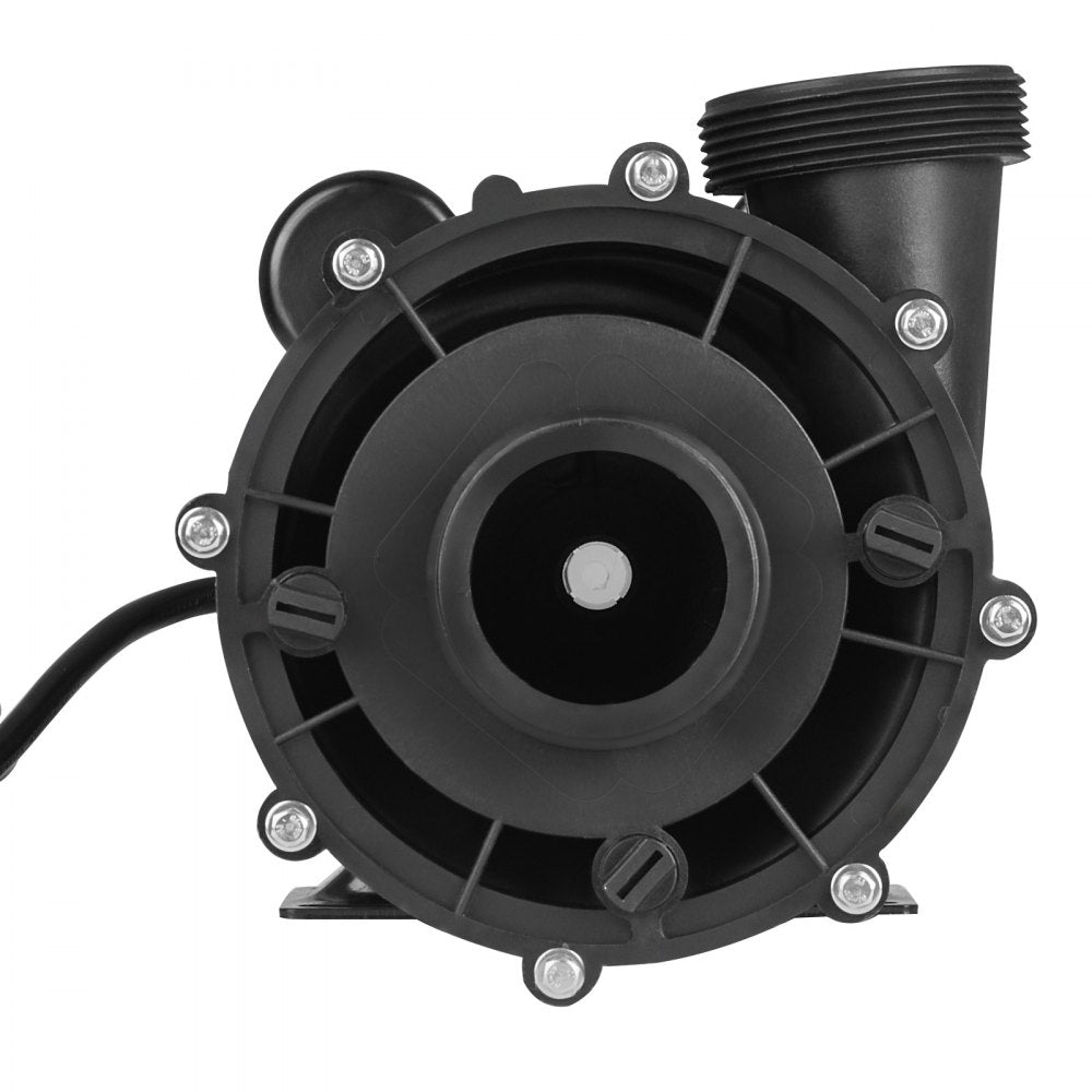 VEVOR 2 Speed SPA Pump, 48-Frame, AC 110-120V Hot Tub SPA Pump, 1.5HP/150GPM/42.65ft High Speed or 0.46HP/70GPM/9.18ft Low Speed, 2" Port 90° Rotational Interface for Hot Tub, Tested to UL Standards 