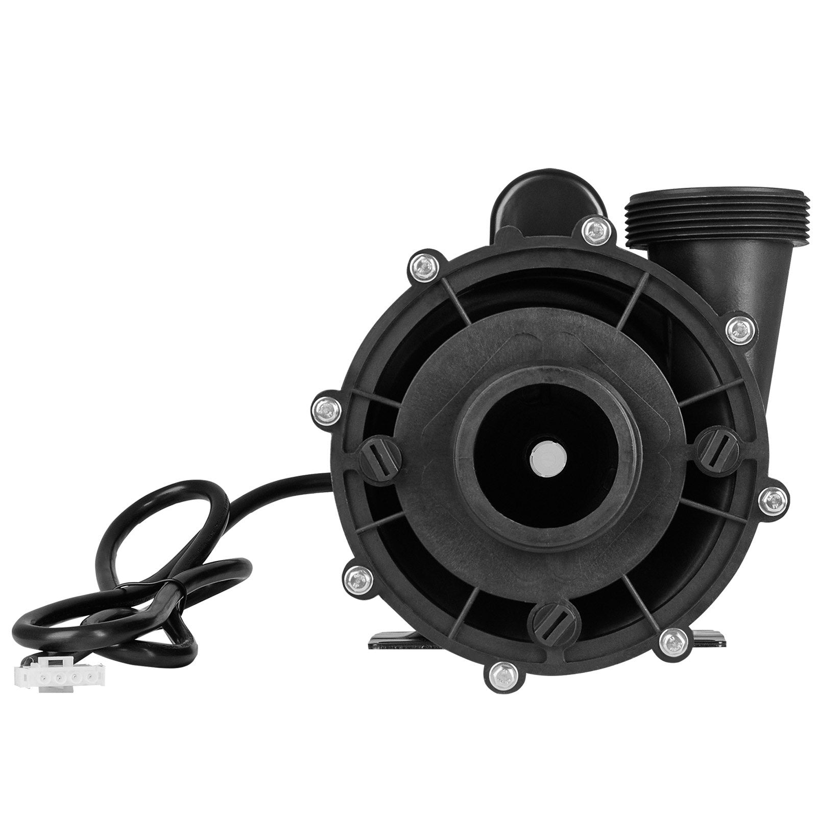 VEVOR 2 Speed SPA Pump, 56-Frame, AC 220-240V Hot Tub SPA Pump, 4HP/210GPM/65.61ft High Speed or 0.7HP/103GPM/16.07ft Low Speed, 2" Port 90° Rotational Interface for Hot Tub, Tested to UL Standards 