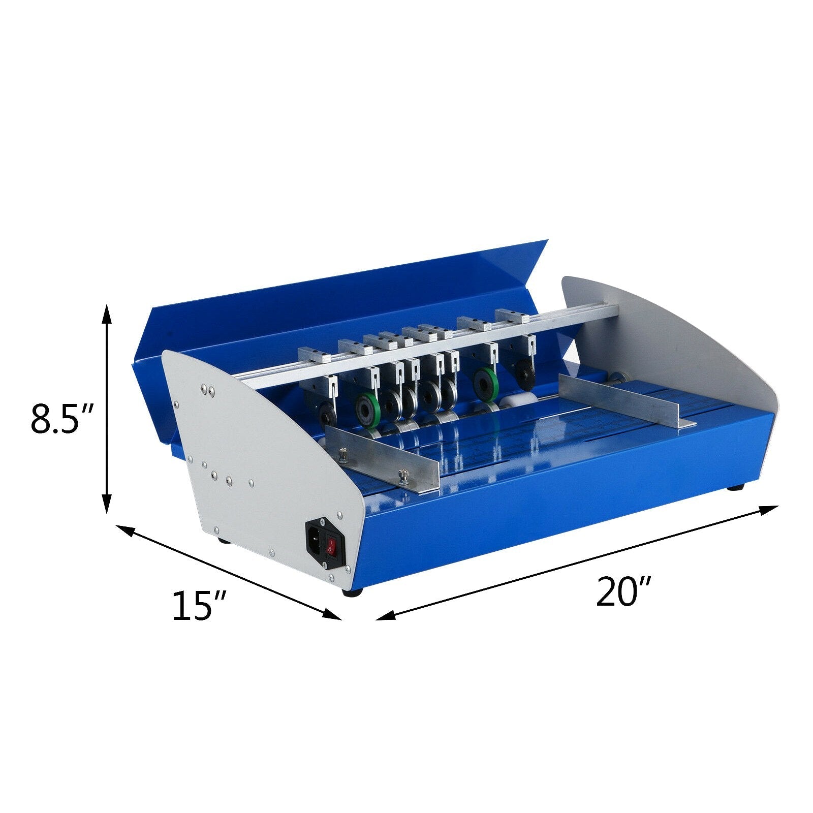 VEVOR Electric Creasing Machine 18 Inch 460mm Paper Creasing Scoring Machine 3 in 1 Creasing Machine with Heavy Duty Metal Present Multi-Function 