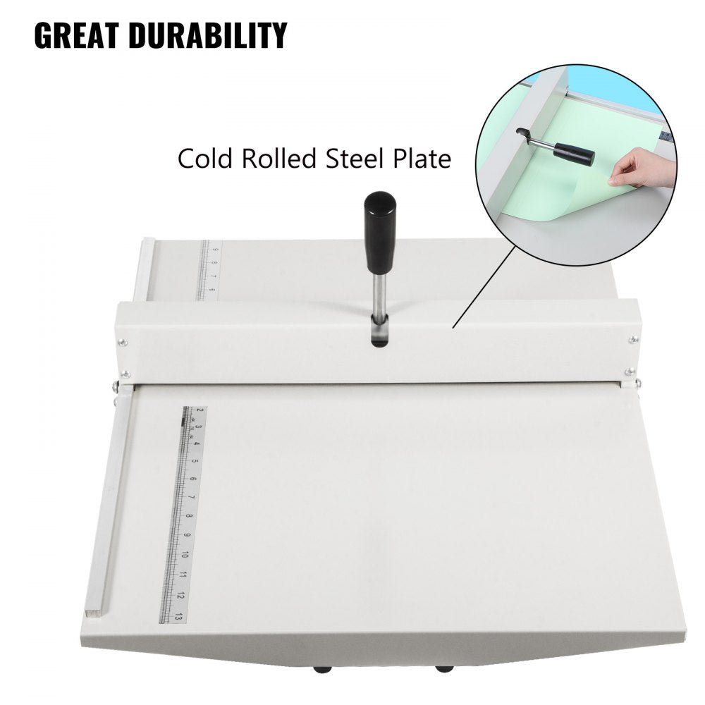 VEVOR Manual Creaser 18Inch 460mm Creasing Machine High Gloss Covers Heavy Duty Creaser with 2 Magnetic Block for A4 Paper Card 