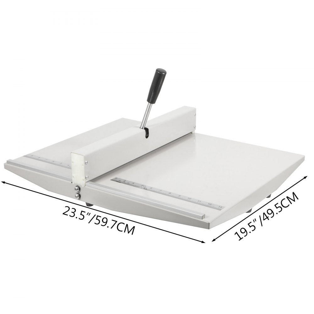 VEVOR Manual Creaser 18Inch 460mm Creasing Machine High Gloss Covers Heavy Duty Creaser with 2 Magnetic Block for A4 Paper Card 