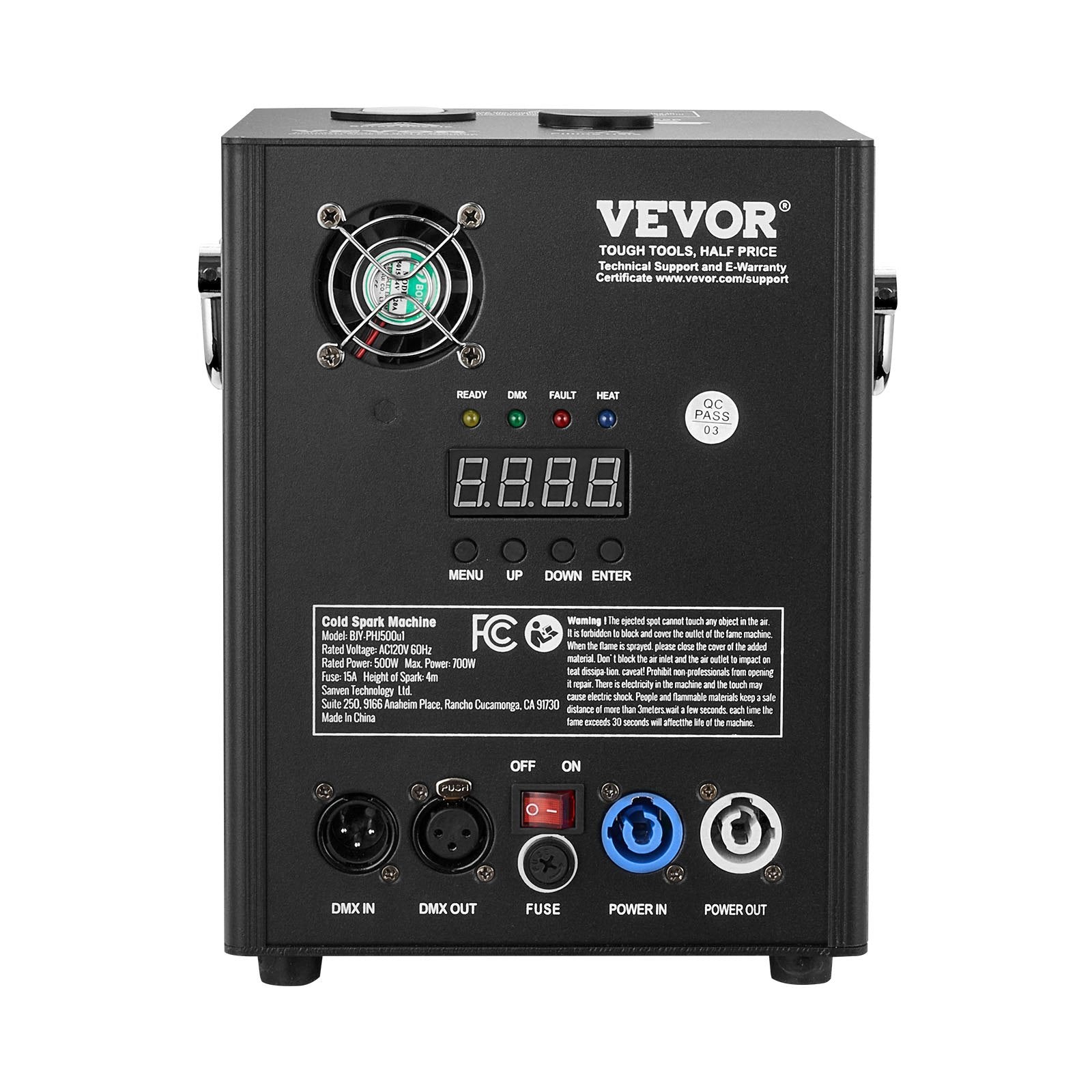 VEVOR Cold Spark Firework Machine 500W 6.6-13ft Stage DJ Wedding Event Party 