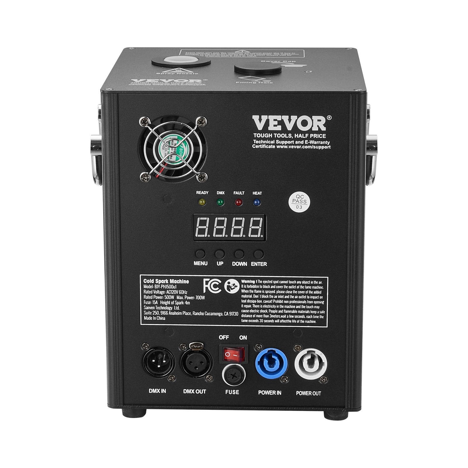 VEVOR Cold Spark Firework Machine 500W 6.6-13ft Stage DJ Wedding Event Party 