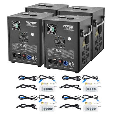 VEVOR Cold Spark Firework Machine x4 500W 6.6-13ft Stage DJ Wedding Event Party 