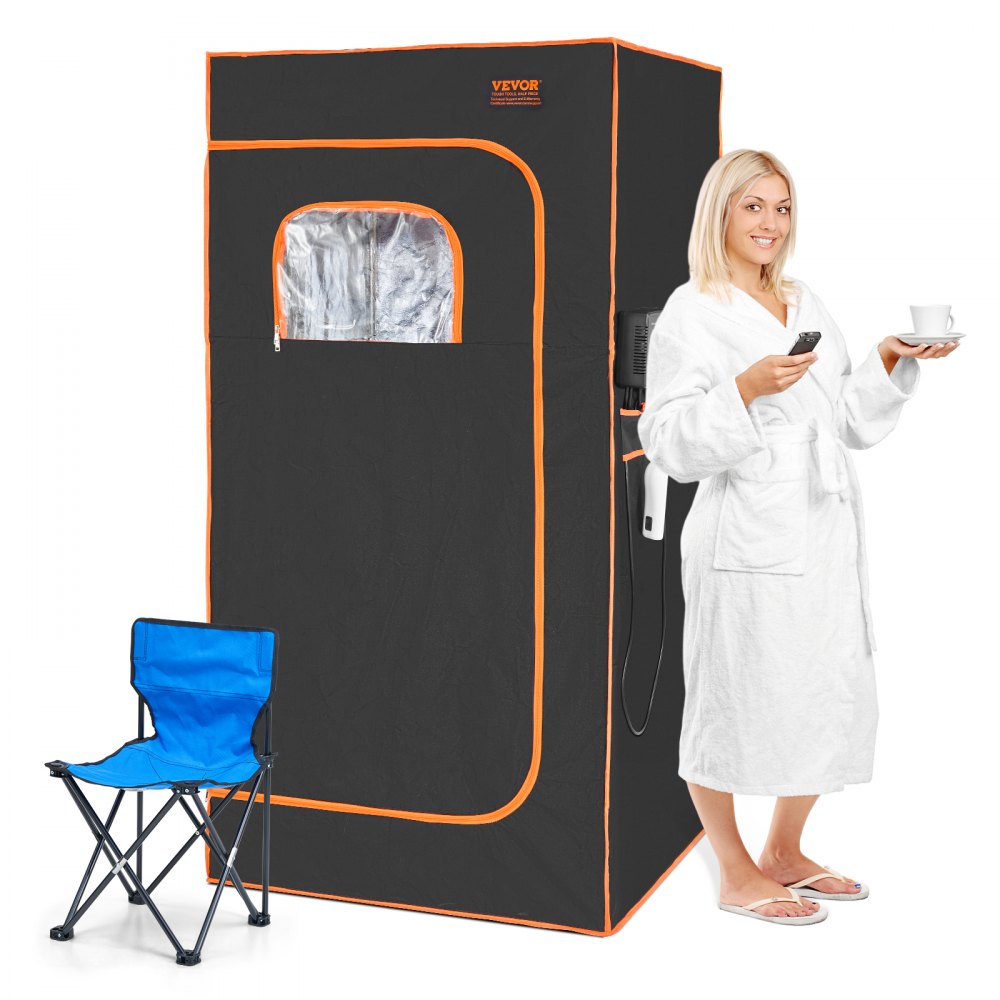 VEVOR Sauna Tent Far Infrared 1400W Personal Home Spa Loss Weight Detox Therapy 
