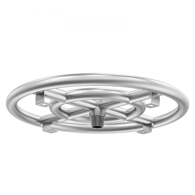 VEVOR 12 inch Round Drop-in Fire Pit Pan, Stainless Steel Fire Pit Burner Kit, Natural & Propane Gas Fire Pan with 92,000 BTU for Indoor or Outdoor Use 