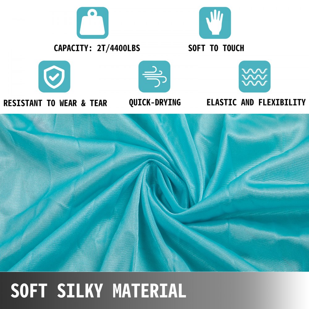 Aerial Silks Yoga Swing Kit 11 Yards Long Yoga Hammock For Aerial Yoga Fly Dance 