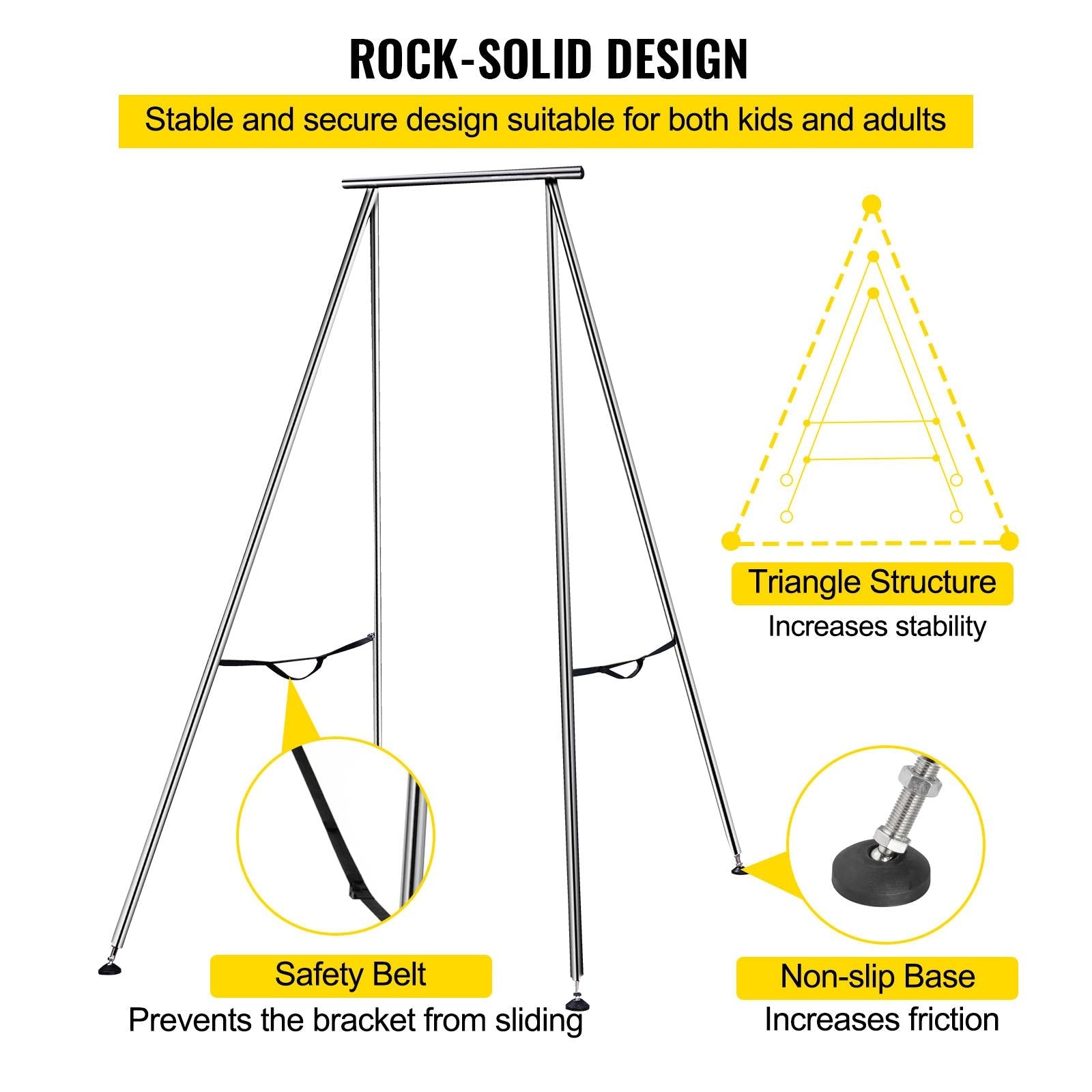 Portable Aerial Yoga Frame Yoga Stand Steel Pipe Yoga Swing Stand Indoor 