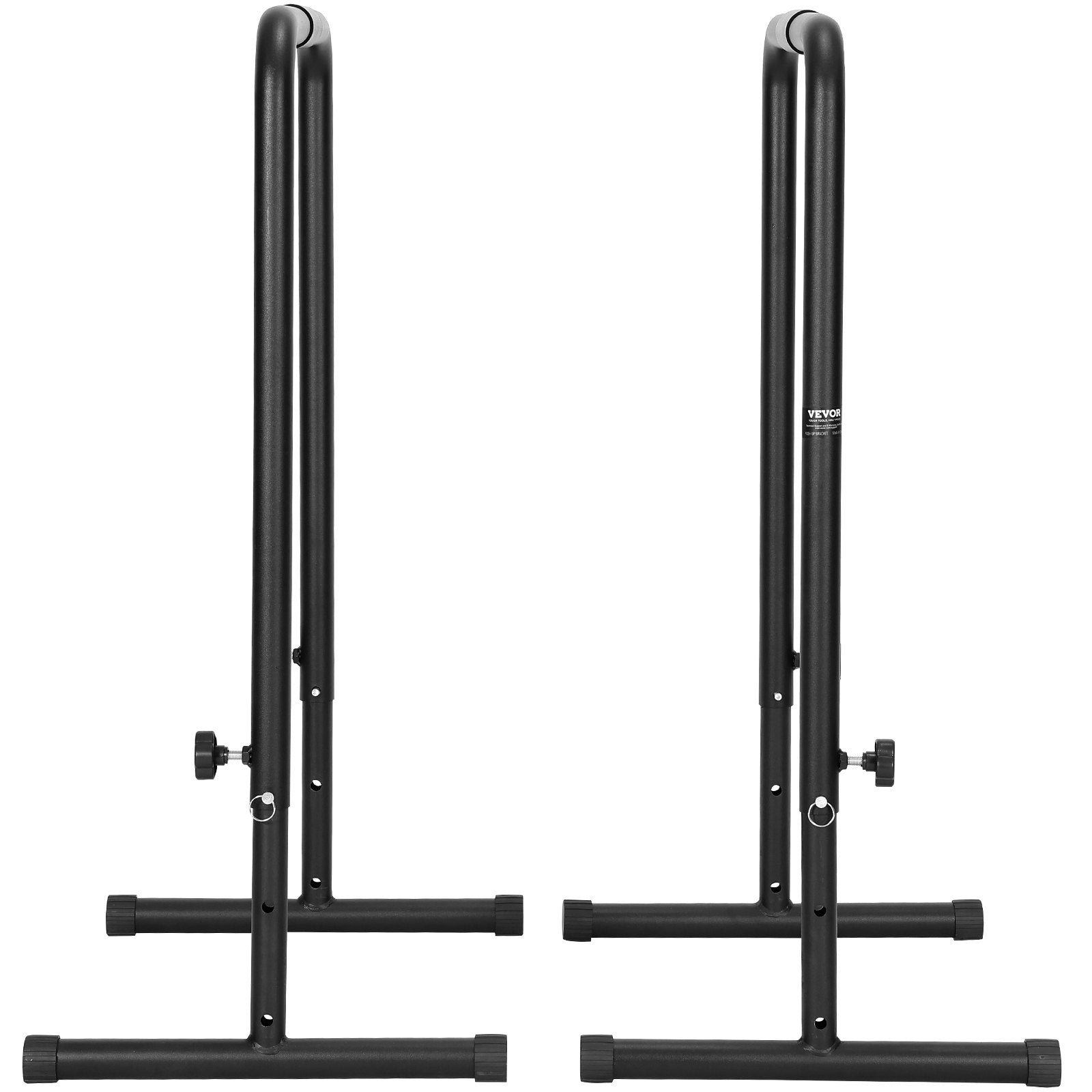 VEVOR Dip Bars, 440 lbs Capacity, Heave Duty Dip Stand Station with Adjustable Height, Fitness Workout Dip Bar Station Stabilizer Parallette Push Up Stand, Parallel Bars for Strength Training Home Gym 