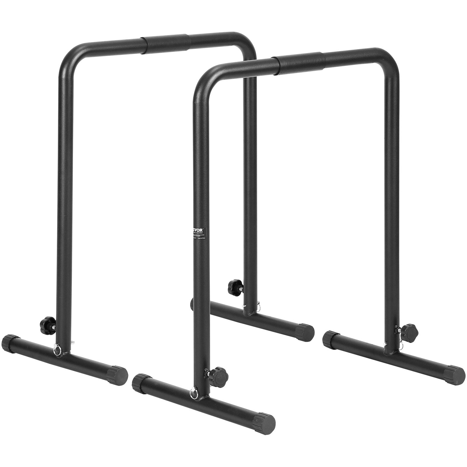 VEVOR Dip Bars, 440 lbs Capacity, Heave Duty Dip Stand Station with Adjustable Height, Fitness Workout Dip Bar Station Stabilizer Parallette Push Up Stand, Parallel Bars for Strength Training Home Gym 
