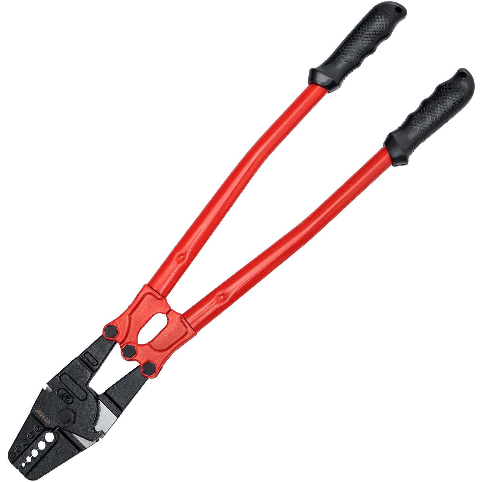 VEVOR Hand Swager Crimper Swaging Tool for Copper Aluminum Oval Sleeves and Stop Sleeves Wire Rope Crimping Tool Propress Swage Tool Long Handle Labor Save (24 Inch) 