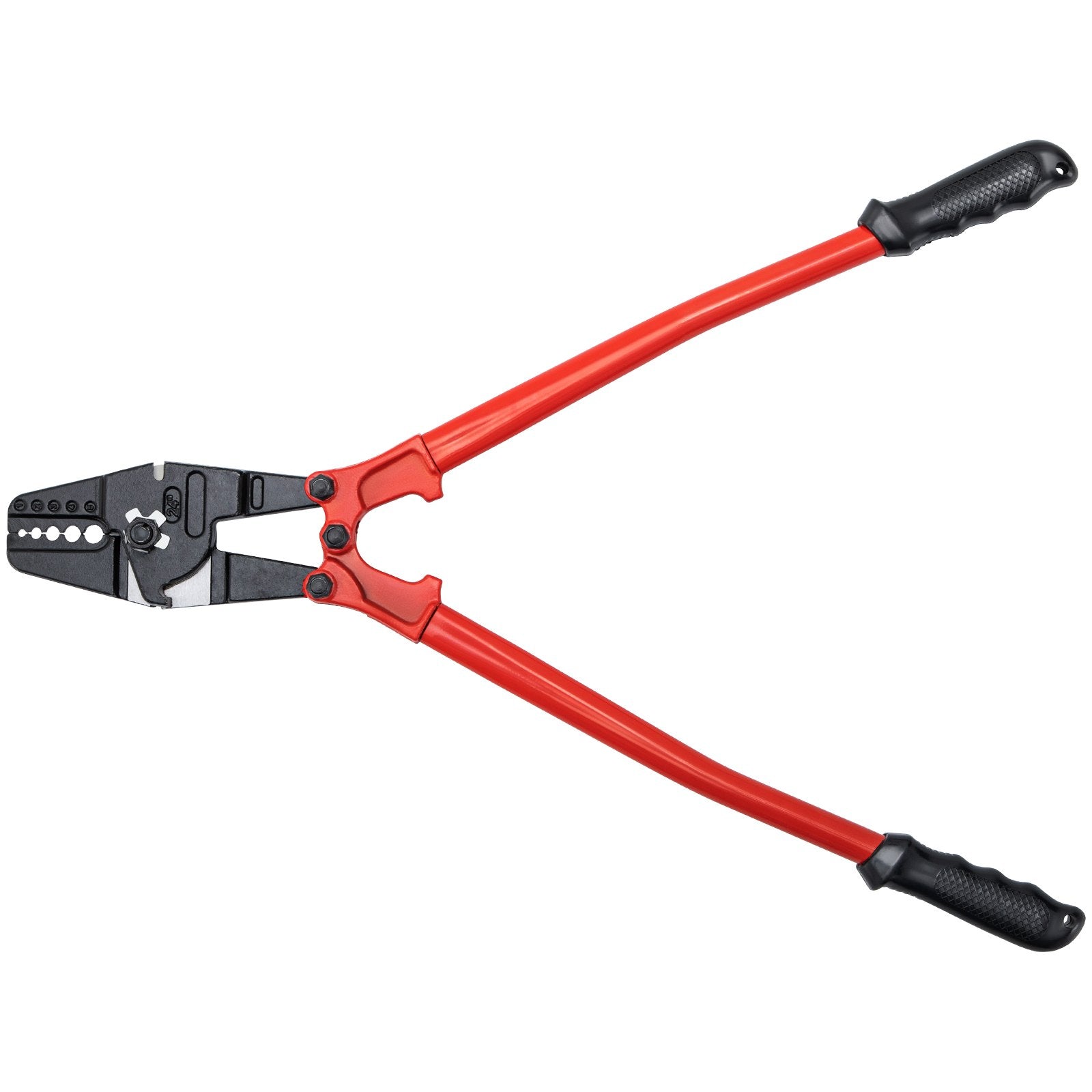 VEVOR Hand Swager Crimper Swaging Tool for Copper Aluminum Oval Sleeves and Stop Sleeves Wire Rope Crimping Tool Propress Swage Tool Long Handle Labor Save (24 Inch) 