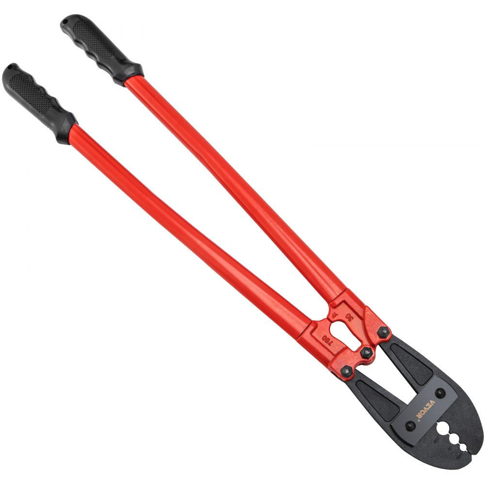 VEVOR 30 Inch Hand Swager Crimper 3 Cavity 5/32 1/4 5/16inch Swaging Tool for Copper Aluminum Oval Sleeves and Stop Sleeves Wire Rope Crimping Tool Propress Swage Tool Long Handle Labor Save 