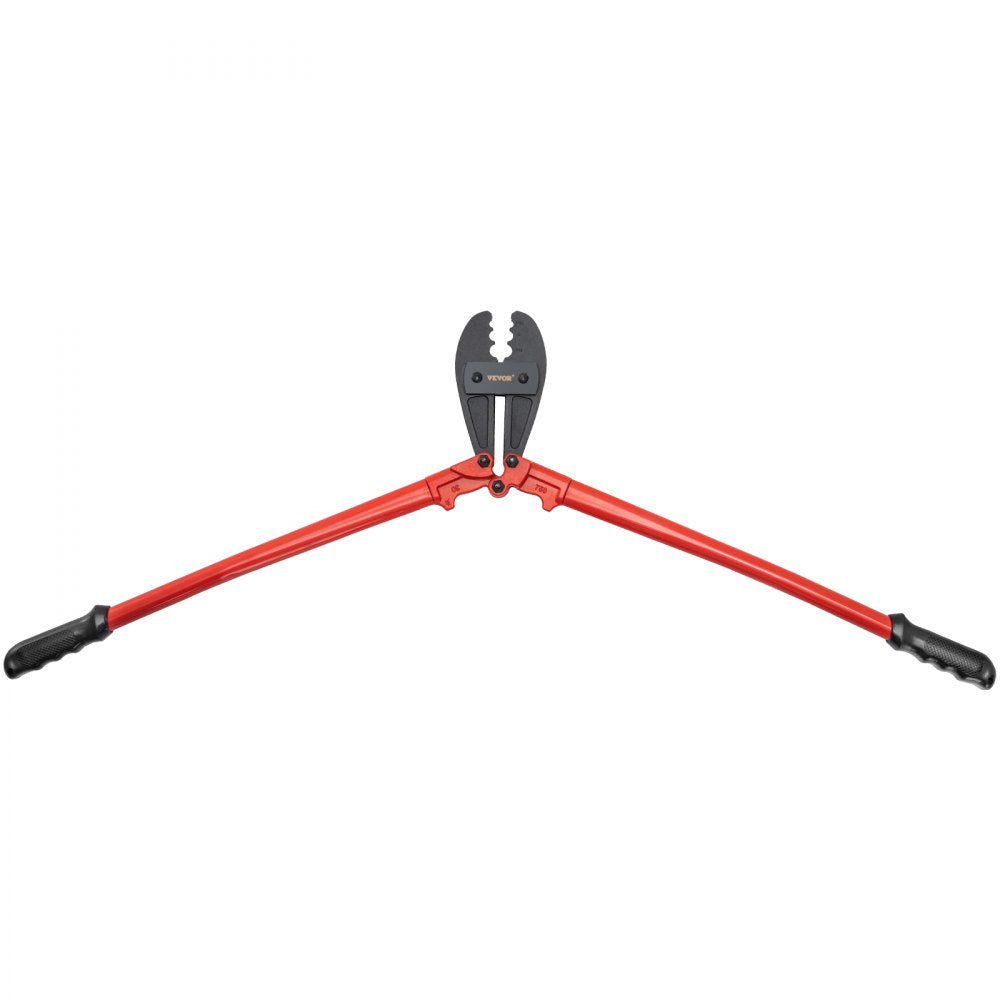 VEVOR 30 Inch Hand Swager Crimper 3 Cavity 5/32 1/4 5/16inch Swaging Tool for Copper Aluminum Oval Sleeves and Stop Sleeves Wire Rope Crimping Tool Propress Swage Tool Long Handle Labor Save 