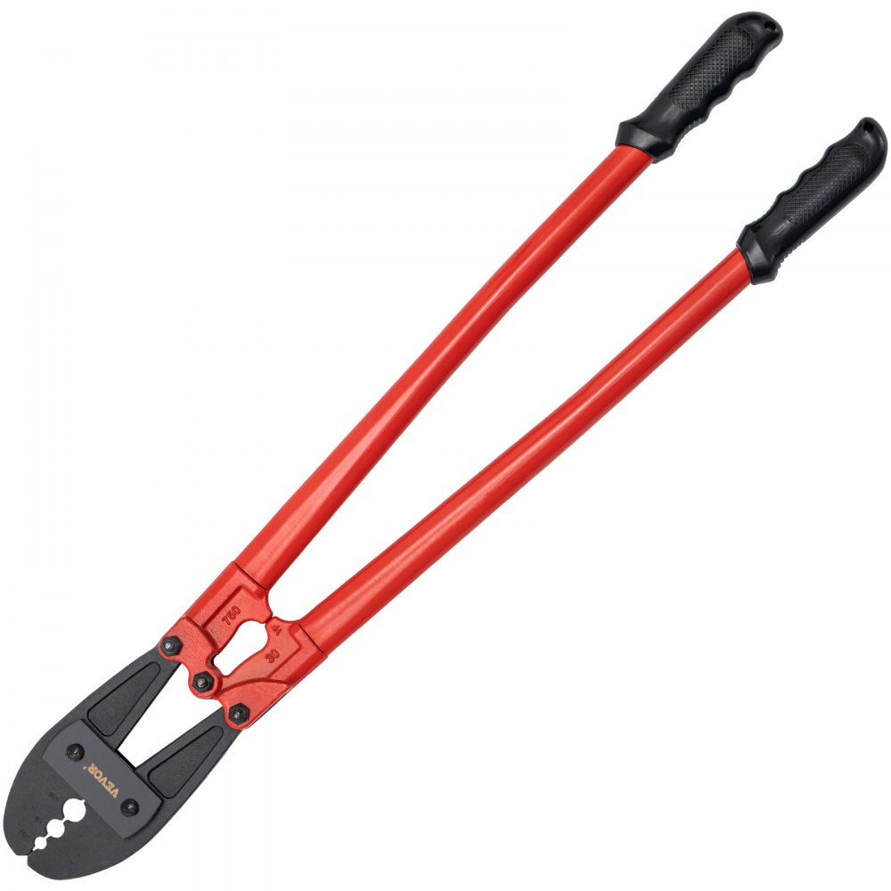 VEVOR 30 Inch Hand Swager Crimper 3 Cavity 5/32 1/4 5/16inch Swaging Tool for Copper Aluminum Oval Sleeves and Stop Sleeves Wire Rope Crimping Tool Propress Swage Tool Long Handle Labor Save 