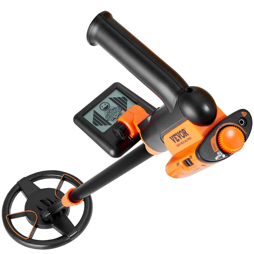 VEVOR Metal Detector for Kids, 6 Inch Waterproof Search Coil with LCD Display, Adjustable 26''-36'' Gold Detector, Lightweight Carbon Fiber Stem for Junior & Youth Detecting Gold Coin Treasure