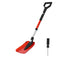 VEVOR Snow Shovel for Driveway, 9 in Foldable Snow Shovel with D-shaped Handle, , 36-40 in Adjustable, Lightweight Aluminum Alloy Snows Removal Tool, Reduce Back Strains for Garden Car Camping