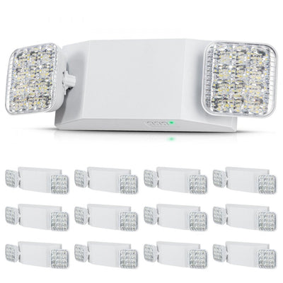 VEVOR 12 PCs Commercial Emergency Light LED Exit Lighting Fixture Backup Battery 